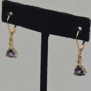 Ross-SImons - Synthetic Color Change Sapphire Vermeil Earrings